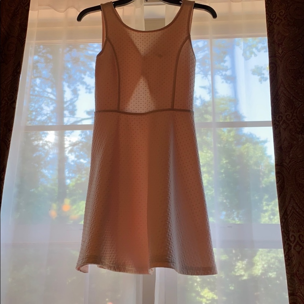 A line dress with peep back